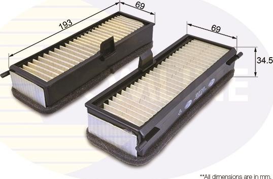 Comline EKF281 - Filtre, air de l'habitacle cwaw.fr