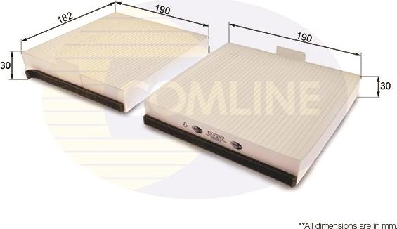 Comline EKF282 - Filtre, air de l'habitacle cwaw.fr