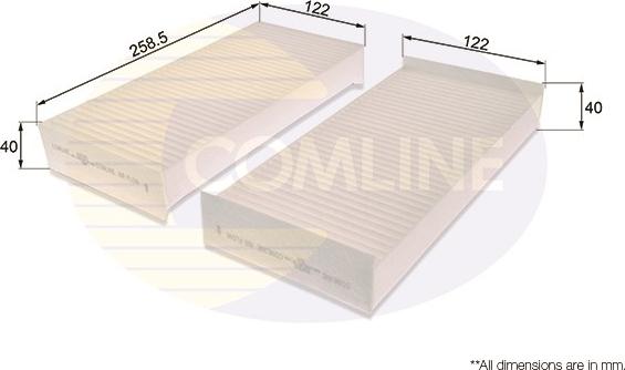 Comline EKF231 - Filtre, air de l'habitacle cwaw.fr