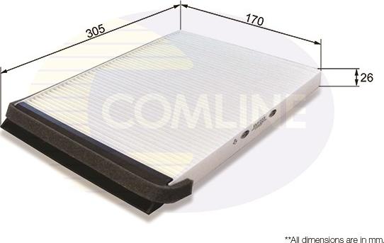 Comline EKF233 - Filtre, air de l'habitacle cwaw.fr