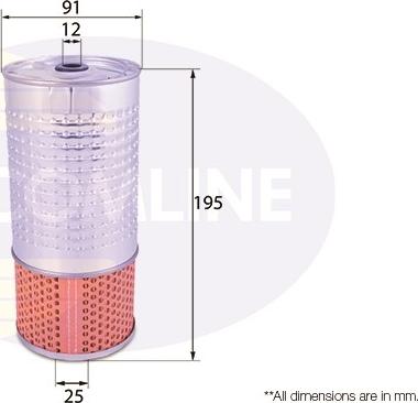 Comline EOF129 - Filtre à huile cwaw.fr