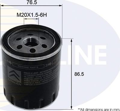 Comline EOF325 - Filtre à huile cwaw.fr