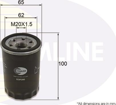Comline EOF295 - Filtre à huile cwaw.fr