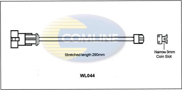 Comline WL044 - Contact d'avertissement, usure des plaquettes de frein cwaw.fr