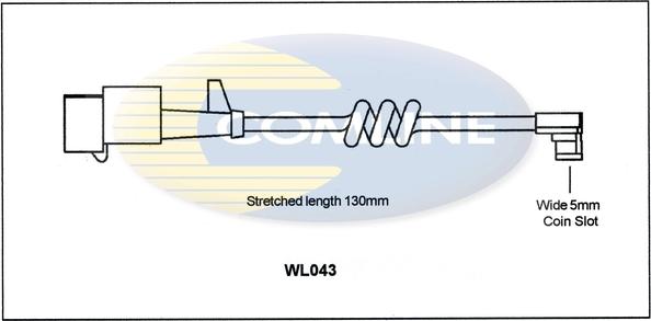 Comline WL043 - Contact d'avertissement, usure des plaquettes de frein cwaw.fr