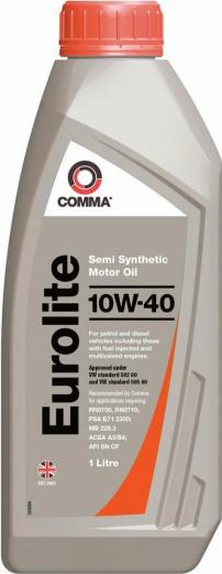 Comma EUROLITE10W401L - Huile moteur cwaw.fr