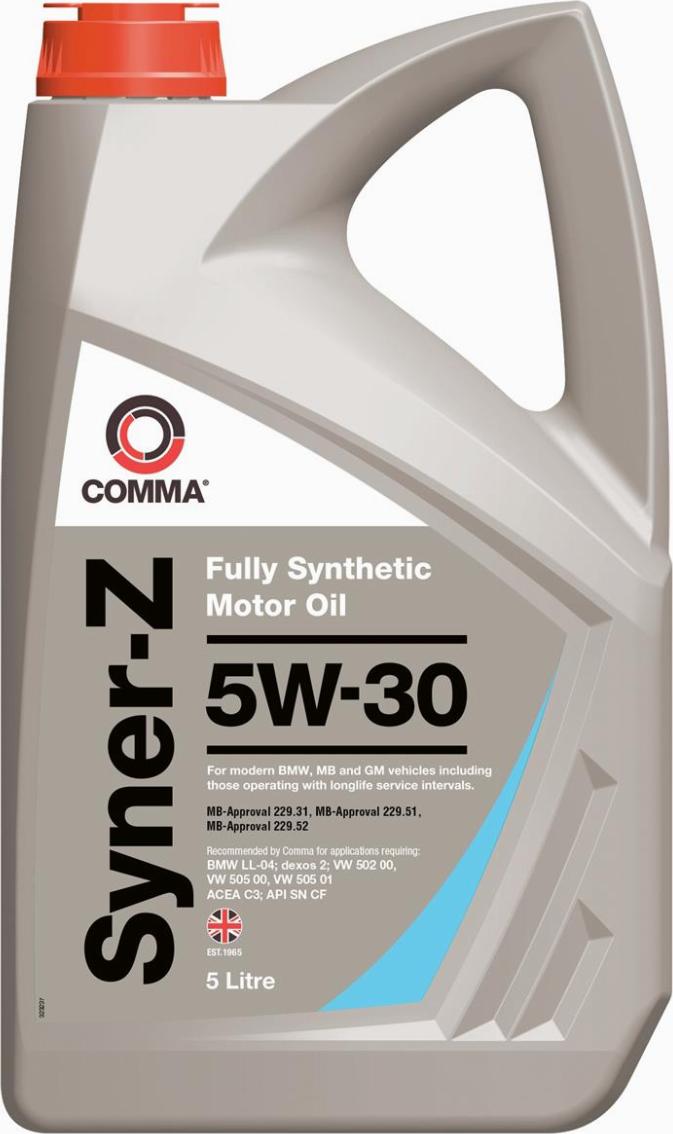 Comma SYNERZ5W305L - Huile moteur cwaw.fr