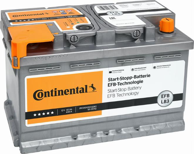 Continental 2800012004280 - Batterie de démarrage cwaw.fr