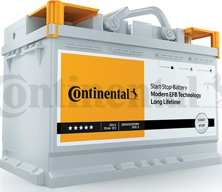 Continental 2800012001280 - Batterie de démarrage cwaw.fr