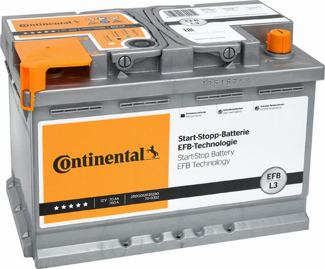 Continental 2800012039280 - Batterie de démarrage cwaw.fr