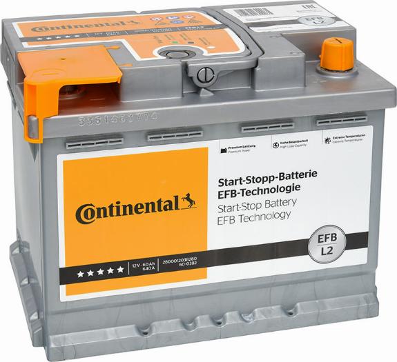 Continental 2800012038280 - Batterie de démarrage cwaw.fr