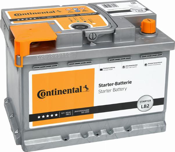 Continental 2800012020280 - Batterie de démarrage cwaw.fr