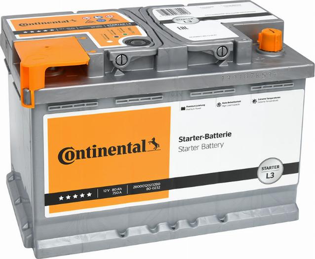 Continental 2800012023280 - Batterie de démarrage cwaw.fr