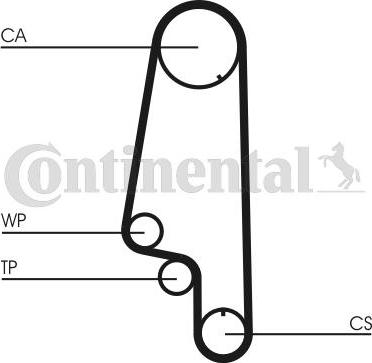 CONTITECH CT846WP3 - Pompe à eau + kit de courroie de distribution cwaw.fr