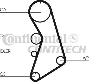 CONTINENTAL CTAM BR CT909K7 - Kit de distribution cwaw.fr