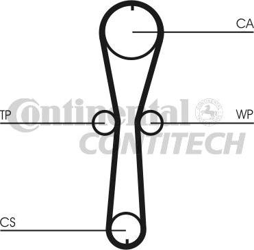 CONTINENTAL CTAM BR CT915WP1 - Pompe à eau + kit de courroie de distribution cwaw.fr