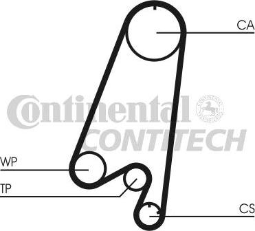 CONTINENTAL CTAM BR CT910 - Courroie de distribution cwaw.fr