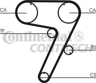 CONTINENTAL CTAM BR CT931K1 - Kit de distribution cwaw.fr