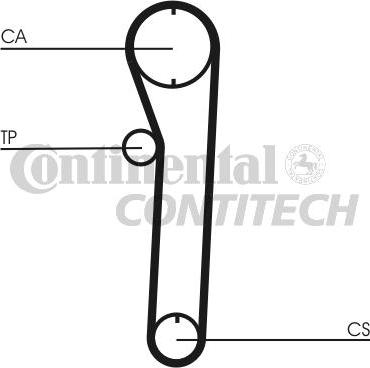 CONTINENTAL CTAM BR CT680 - Courroie de distribution cwaw.fr