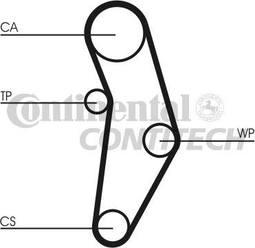 CONTINENTAL CTAM BR CT1049K1 - Kit de distribution cwaw.fr