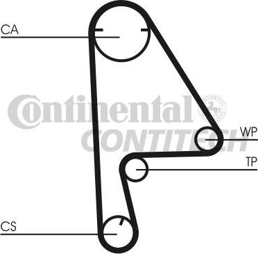 CONTINENTAL CTAM BR CT1082K1 - Kit de distribution cwaw.fr