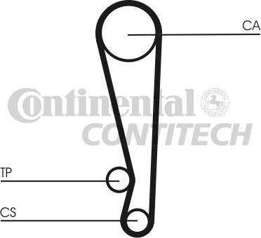 CONTINENTAL CTAM BR CT1024 - Courroie de distribution cwaw.fr