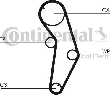 CONTINENTAL CTAM BR CT841K1 - Kit de distribution cwaw.fr