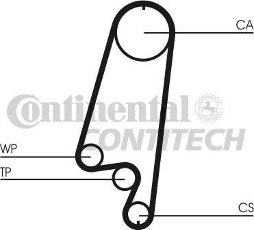 CONTINENTAL CTAM BR CT866 - Courroie de distribution cwaw.fr