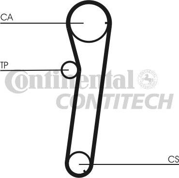 CONTINENTAL CTAM BR CT740 - Courroie de distribution cwaw.fr