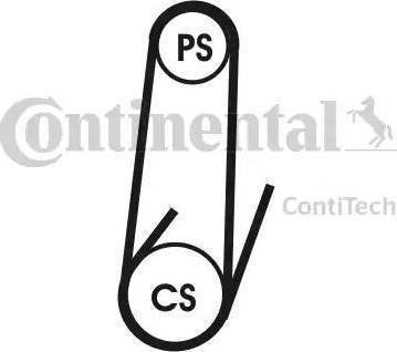 Continental 4PK1102ELAST - Courroie trapézoïdale à nervures cwaw.fr