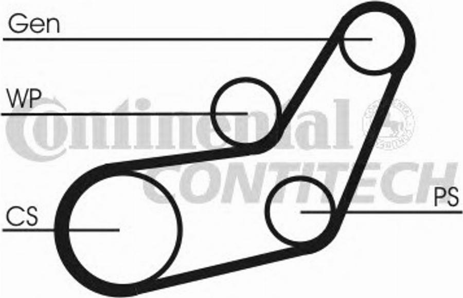 CONTITECH 6 PK 1059 ELAST T1 - Jeu de courroies trapézoïdales à nervures cwaw.fr