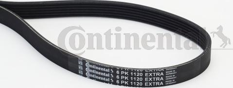 CONTITECH 6PK1120 EXTRA - Courroie trapézoïdale à nervures cwaw.fr