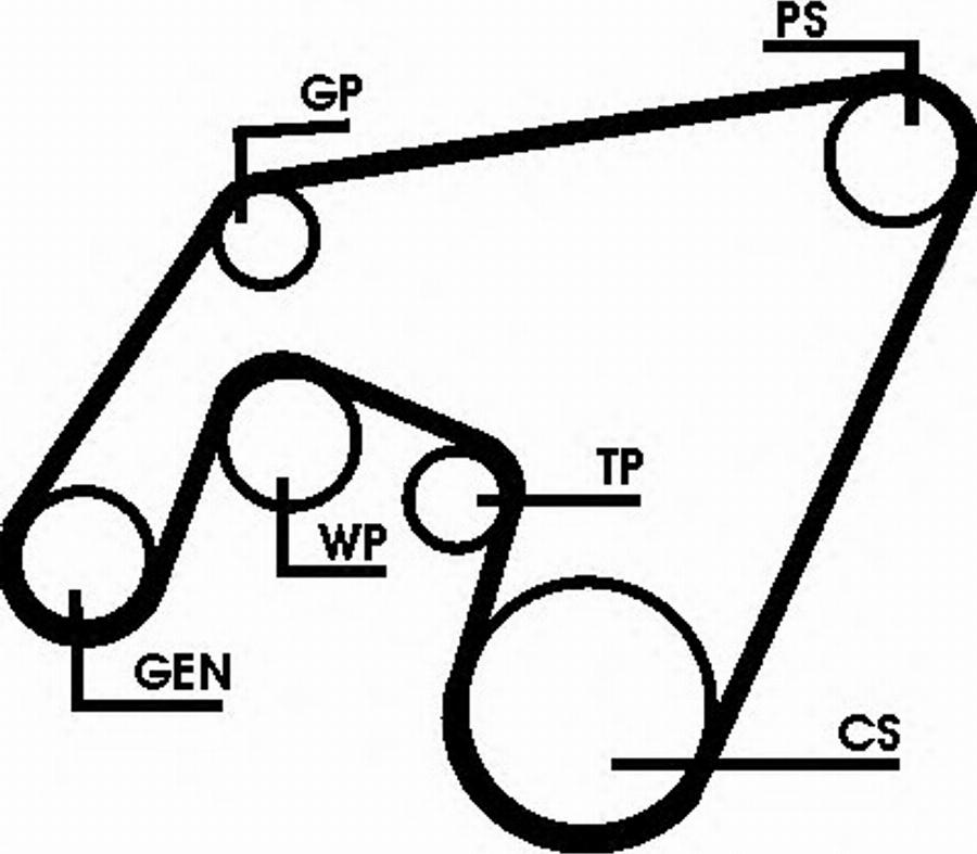 CONTITECH 6PK2264D1 - Jeu de courroies trapézoïdales à nervures cwaw.fr