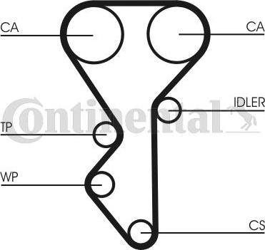 CONTITECH CT955WP1 - Pompe à eau + kit de courroie de distribution cwaw.fr