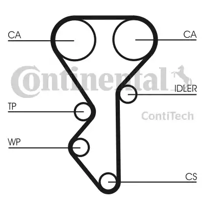 Continental CT955 - Courroie de distribution cwaw.fr