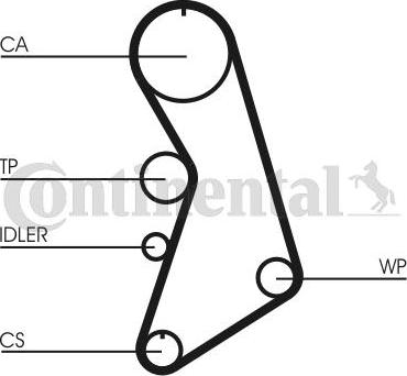 Continental CT909WP5 - Pompe à eau + kit de courroie de distribution cwaw.fr