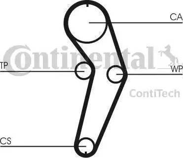 Continental CT988 - Courroie de distribution cwaw.fr