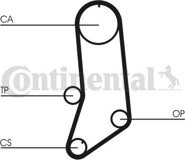 CONTITECH CT594K3 - Kit de distribution cwaw.fr