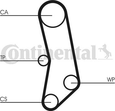 CONTITECH CT503WP1 - Pompe à eau + kit de courroie de distribution cwaw.fr