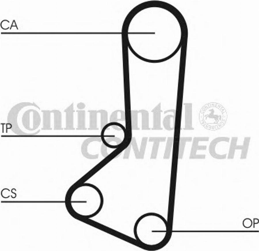 CONTITECH CT510K1 - Kit de distribution cwaw.fr