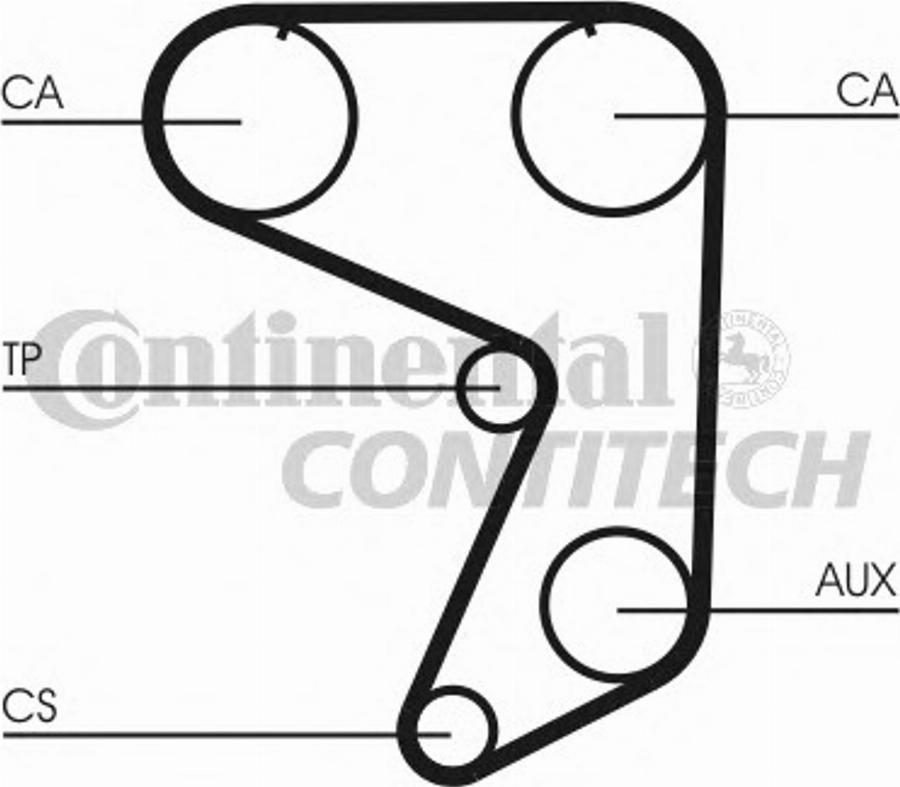 CONTITECH CT649K1 - Kit de distribution cwaw.fr