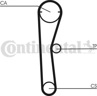 CONTITECH CT 669 - Courroie de distribution cwaw.fr