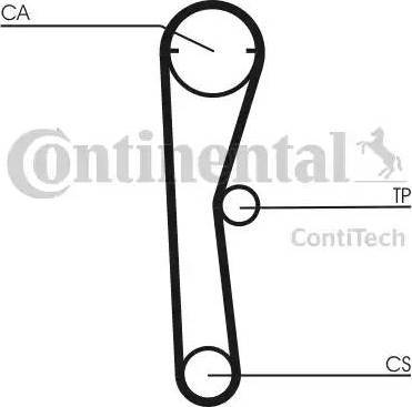 Continental CT669 - Courroie de distribution cwaw.fr