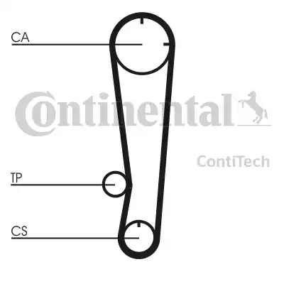 Continental CT603 - Courroie de distribution cwaw.fr