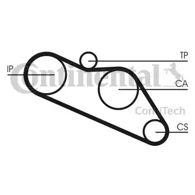 Continental CT612 - Courroie de distribution cwaw.fr