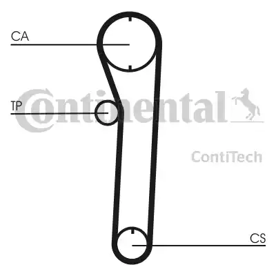 Continental CT680 - Courroie de distribution cwaw.fr