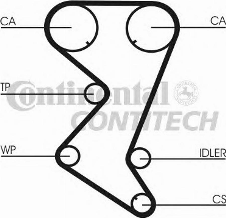 CONTITECH CT1003K1 - Kit de distribution cwaw.fr