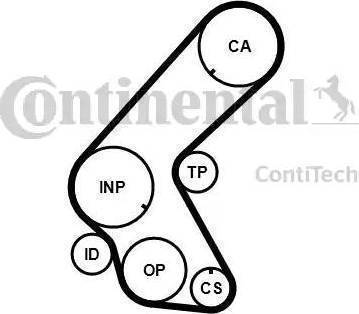 Continental CT1078K1 - Kit de distribution cwaw.fr