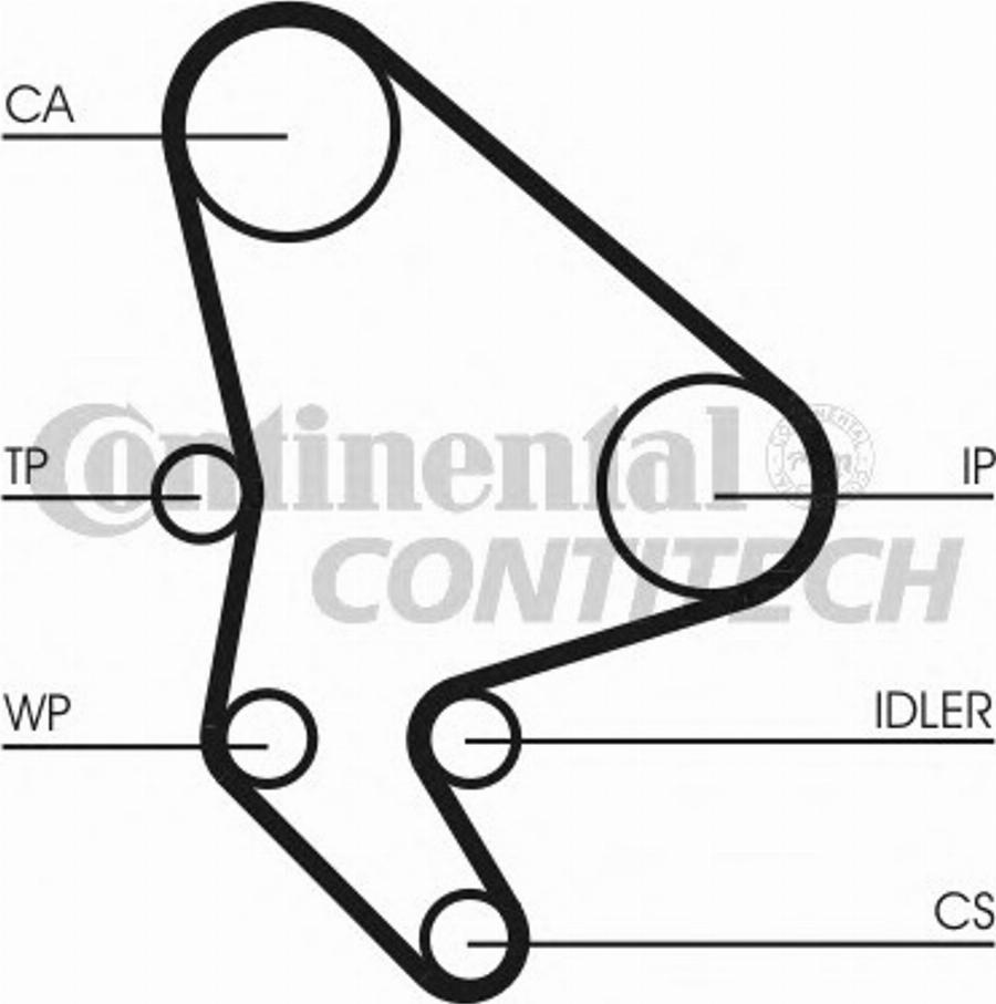 CONTITECH CT1037K1 - Kit de distribution cwaw.fr