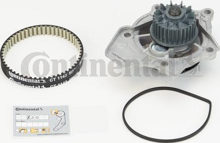 CONTITECH CT 1143 WP1 - Pompe à eau + kit de courroie de distribution cwaw.fr